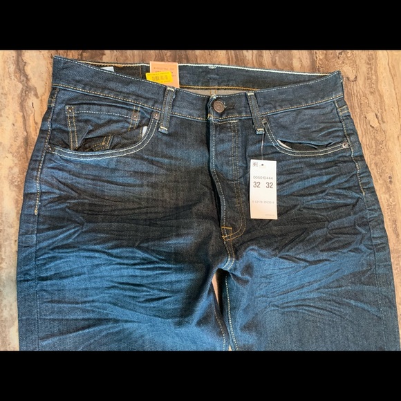 LEVIS 501 straight leg button fly black jean 32/32 - Picture 3 of 8